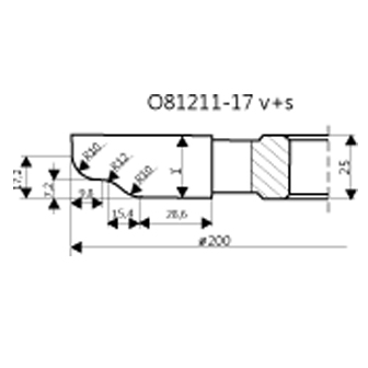 CTs Frza vplov 200x21x30 4z R - spodn bran HSS